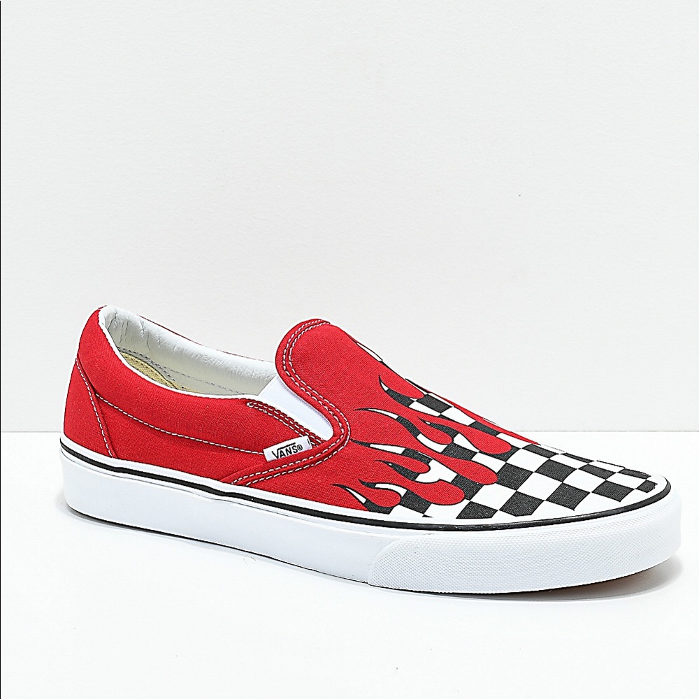 Checkered Flame Vans